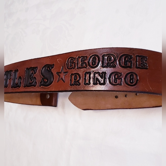 Vintage 1975 Leather Beatles Belt - Picture 4 of 8